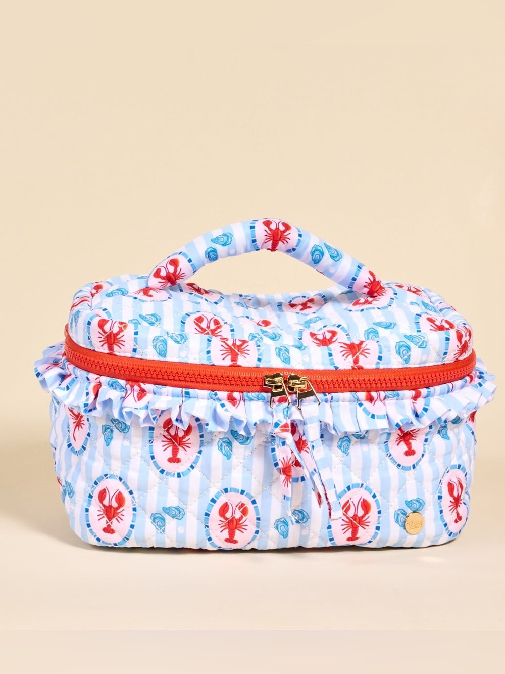The Darling Effect Harbor House Glam & Go Quilted Cosmetic Bag NWT